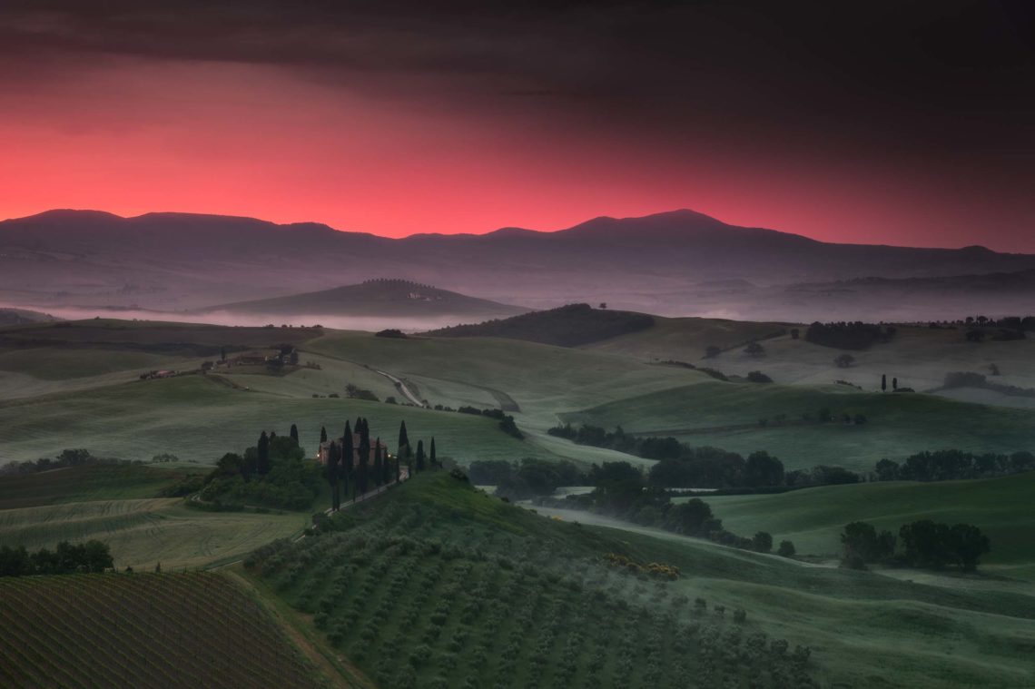Val Orcia Toscana Nikon School Workshop Paesaggio Notturna Via Lattea Startrail 00011