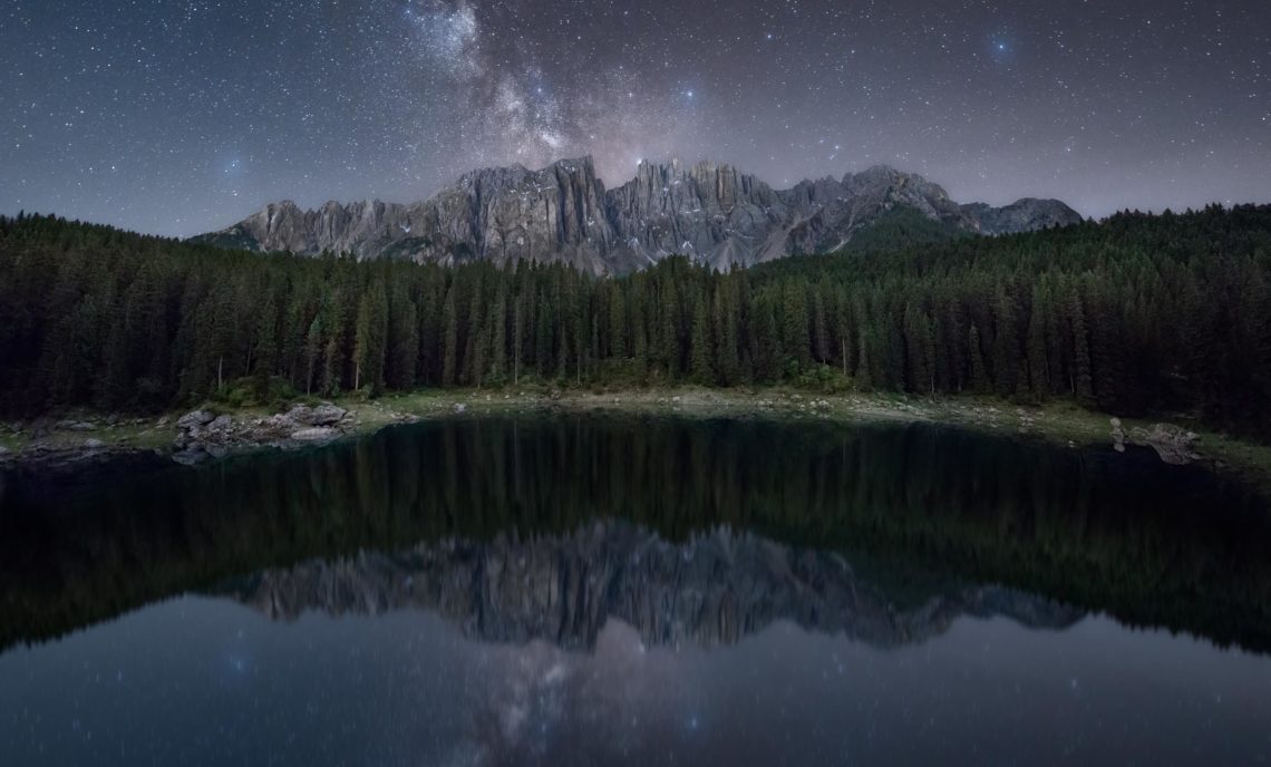 Dolomiti Nikon School Workshop Paesaggio Notturna Via Lattea Startrail 00014