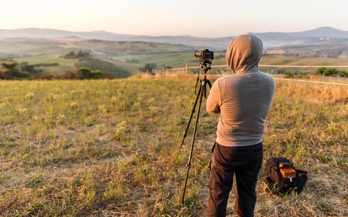 Val Orcia Toscana Nikon School Workshop Paesaggio Notturna Via Lattea Startrail 00054