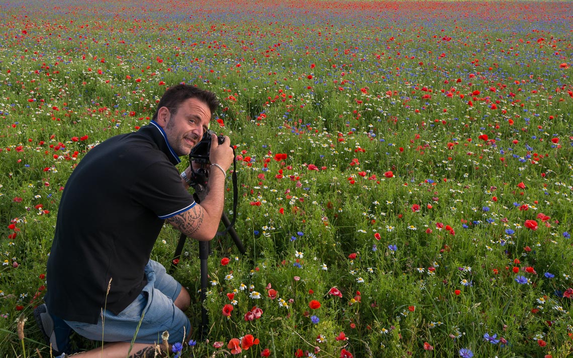 Castelluccio Fioritura Nikon School Workshop Paesaggio Notturna Via Lattea Startrail 00009