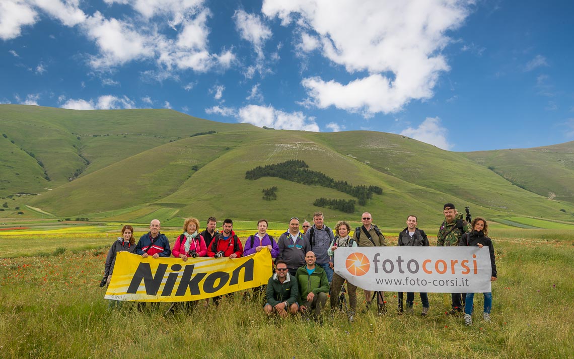 Castelluccio Fioritura Nikon School Workshop Paesaggio Notturna Via Lattea Startrail 00013