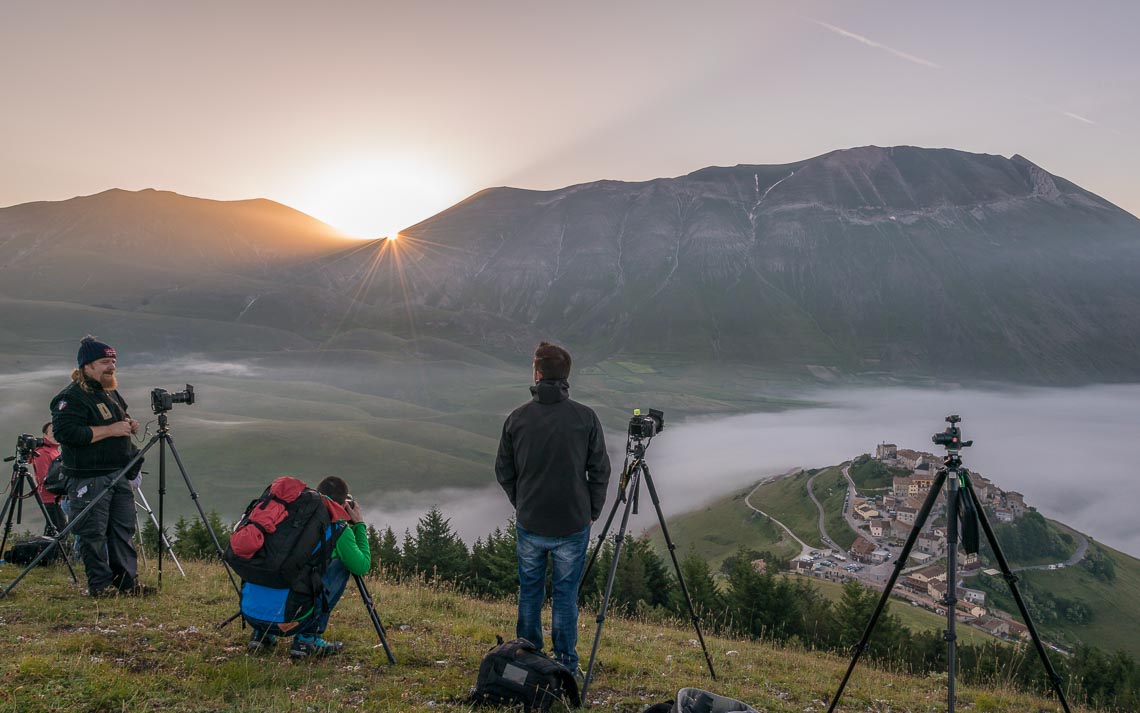 Castelluccio Fioritura Nikon School Workshop Paesaggio Notturna Via Lattea Startrail 00017