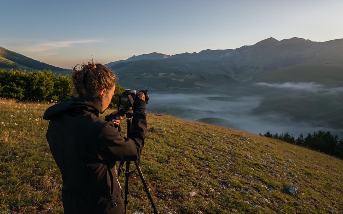 Castelluccio Fioritura Nikon School Workshop Paesaggio Notturna Via Lattea Startrail 00018