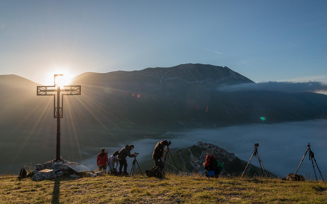 Castelluccio Fioritura Nikon School Workshop Paesaggio Notturna Via Lattea Startrail 00021