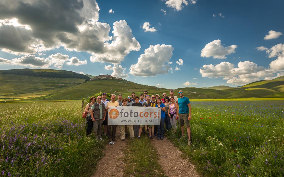 Castelluccio Fioritura Nikon School Workshop Paesaggio Notturna Via Lattea Startrail 00024