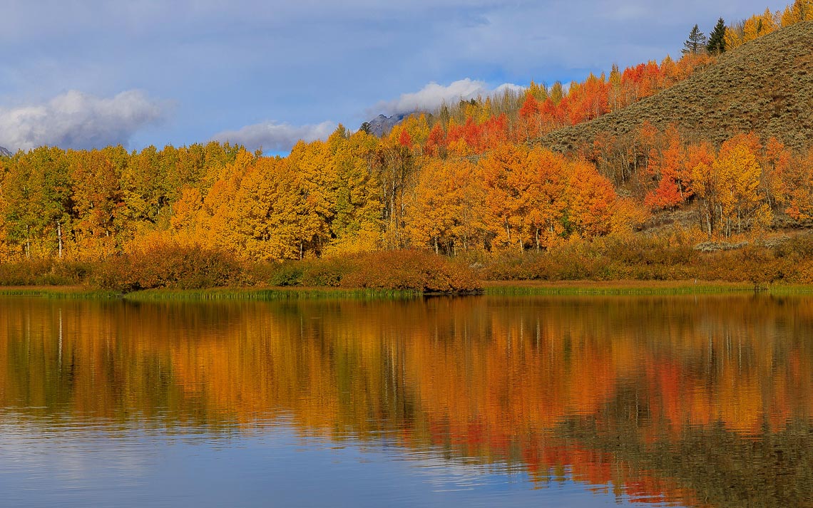 The Scenic Landscape Of Grand Teton National Park In Autumn