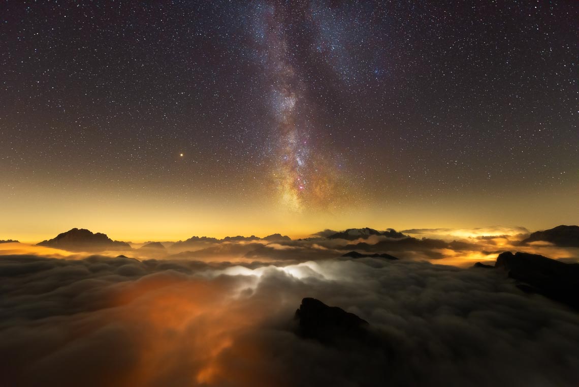 Dolomiti Nikon School Workshop Paesaggio Notturna Via Lattea Startrail 00068