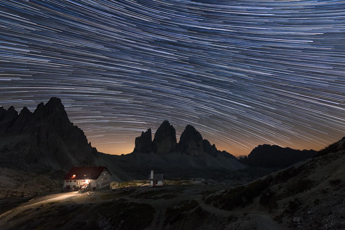 Dolomiti Nikon School Workshop Paesaggio Notturna Via Lattea Startrail 00014