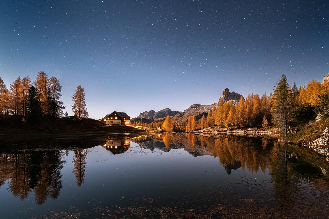 Dolomiti Foliage Autunno Nikon School Workshop Paesaggio Notturna Via Lattea Startrail 00029