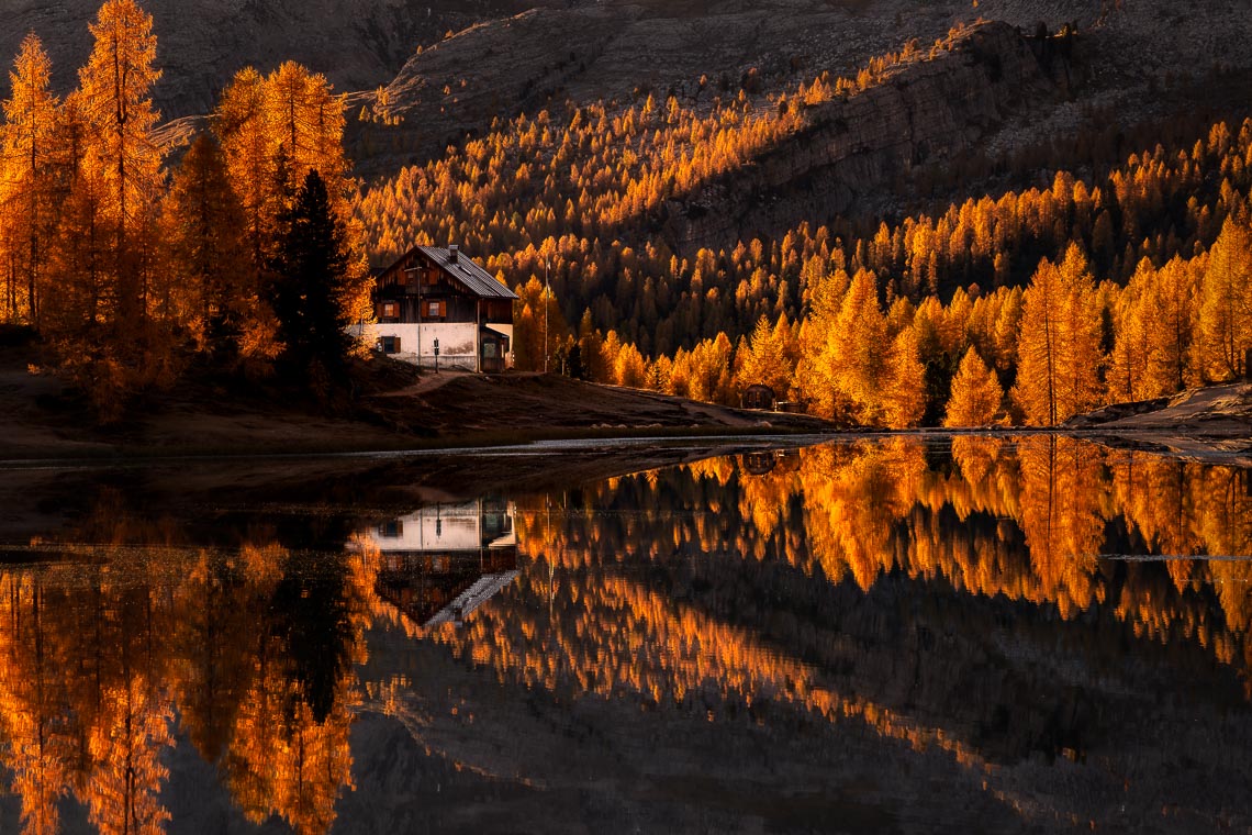 Dolomiti Foliage Autunno Nikon School Workshop Paesaggio Notturna Via Lattea Startrail 00030