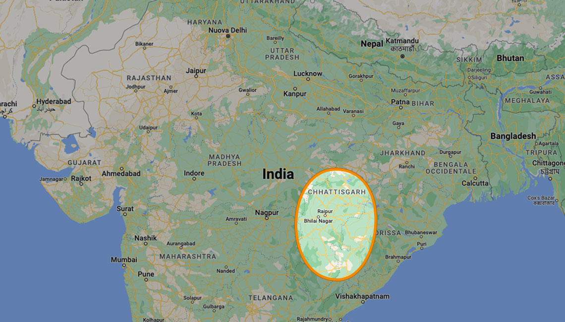 Mappa India Chhattisgarh