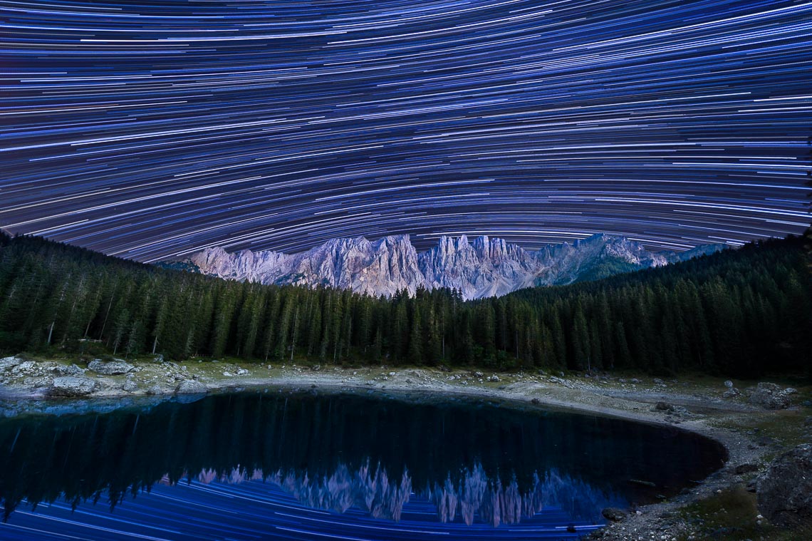 Dolomiti Nikon School Workshop Paesaggio Notturna Via Lattea Startrail 00027