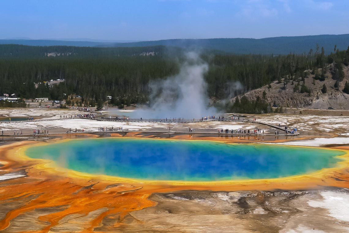 Grand Prismatic Pool In Yellowstone National Park