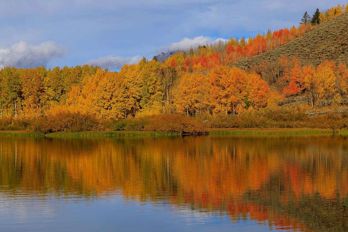 The Scenic Landscape Of Grand Teton National Park In Autumn