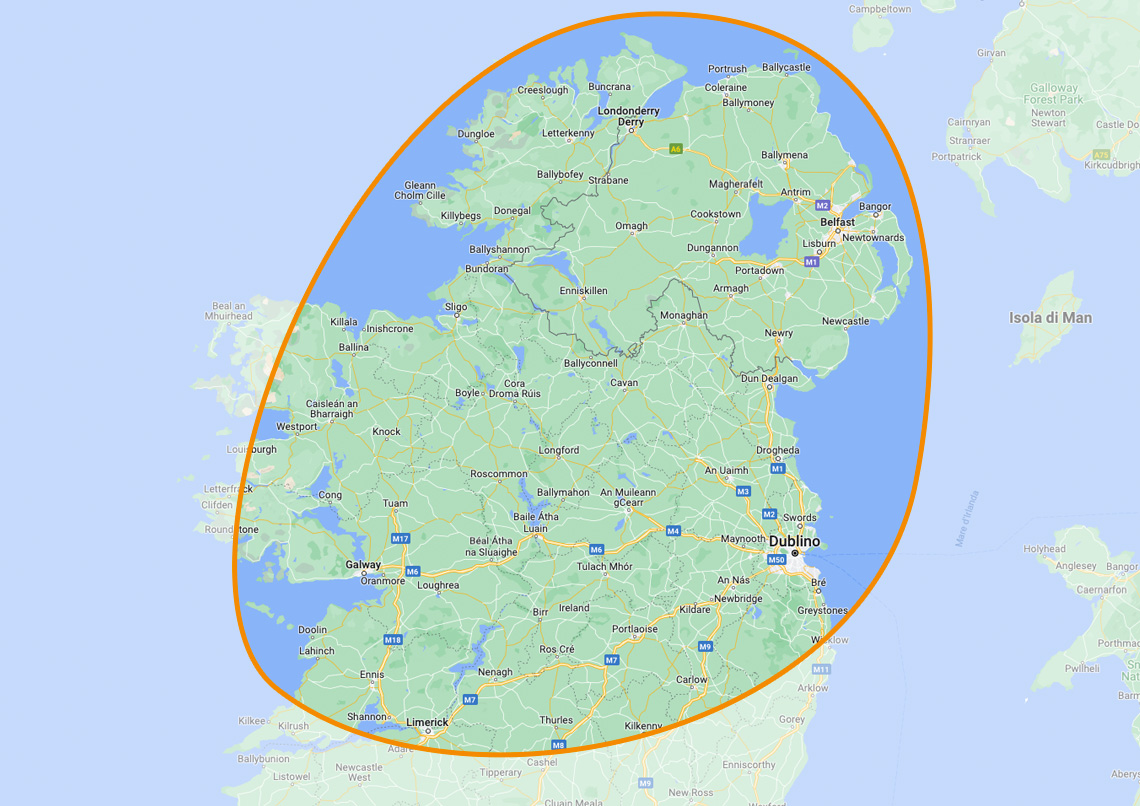Mappa Irlanda