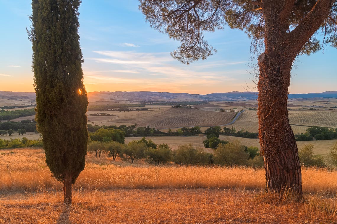 Val Orcia Toscana Nikon School Workshop Paesaggio Notturna Via Lattea Startrail 00030