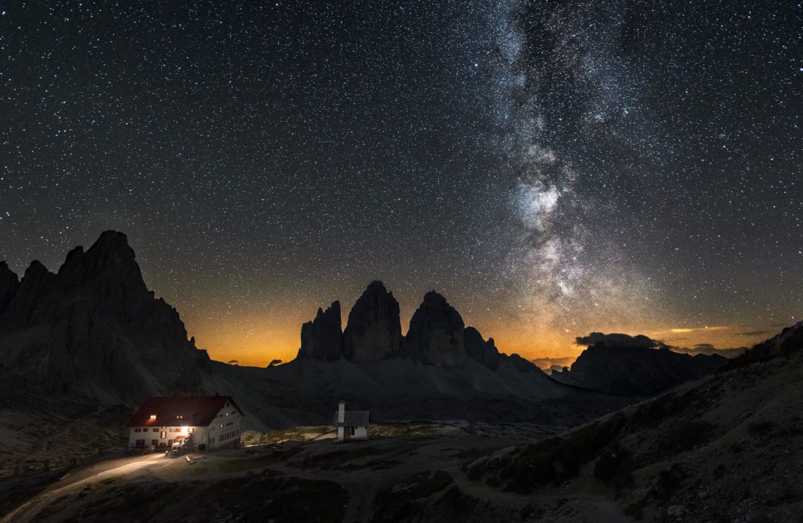Dolomiti Nikon School Workshop Paesaggio Notturna Via Lattea Startrail 00005