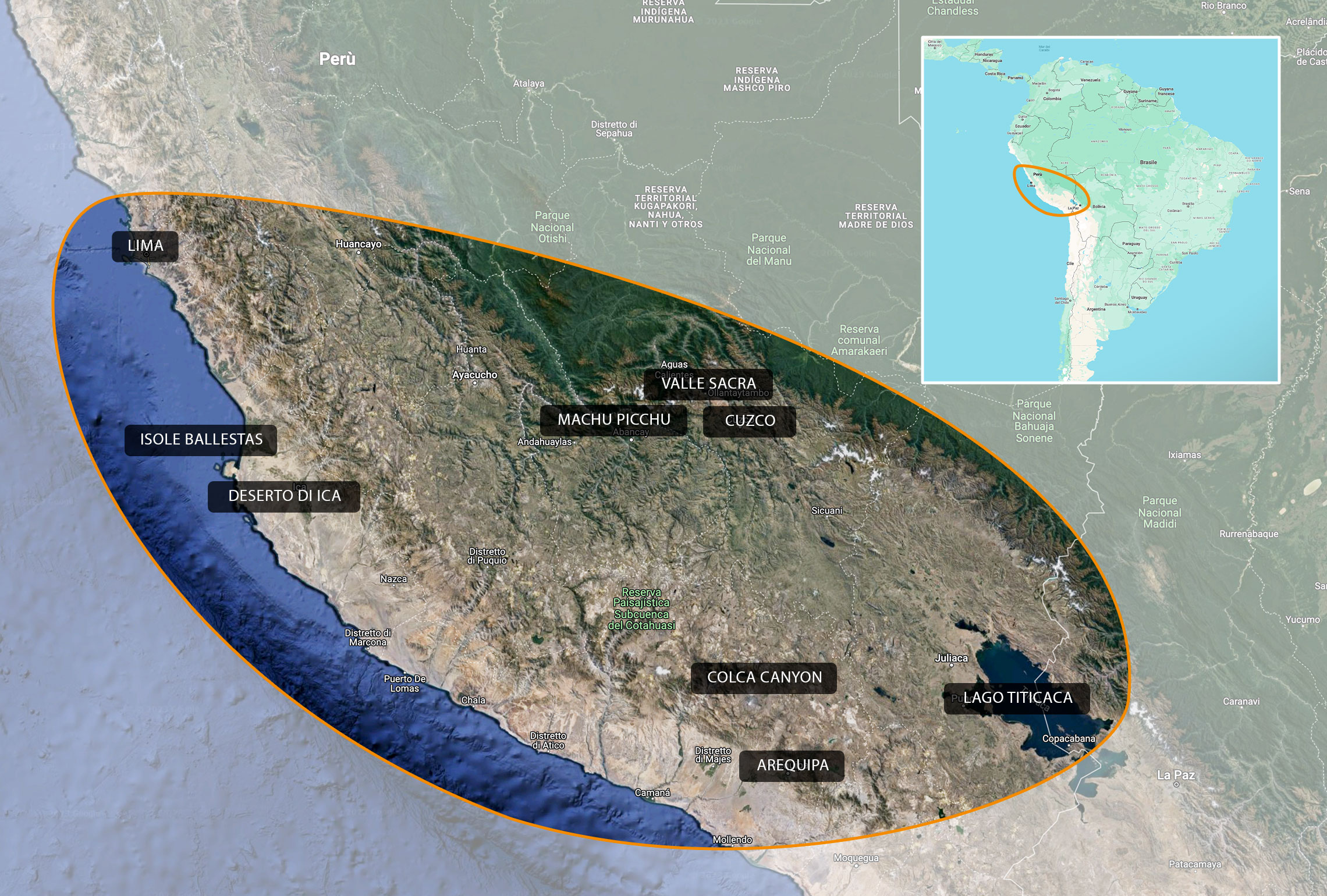 Mappa Peru