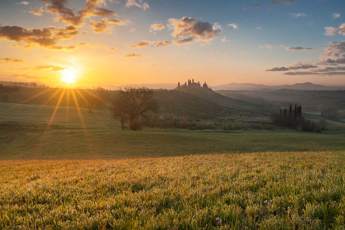 Val Orcia Toscana Nikon School Workshop Paesaggio Notturna Via Lattea Startrail 00001
