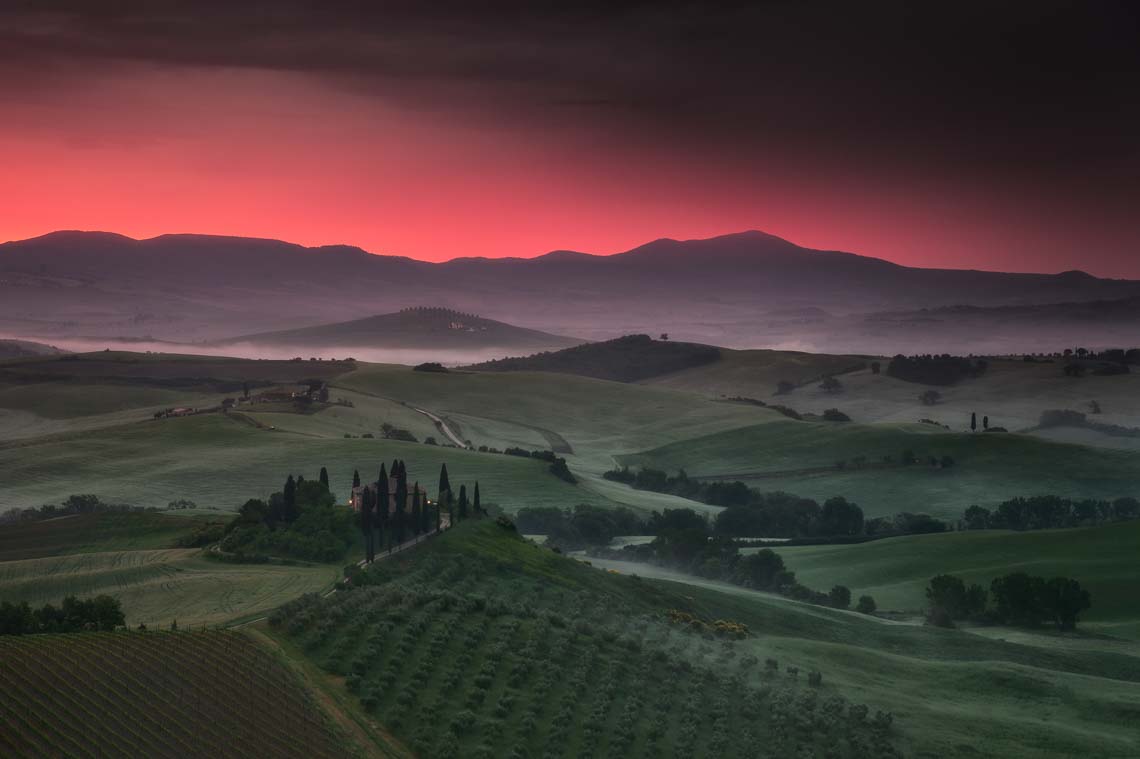 Val Orcia Toscana Nikon School Workshop Paesaggio Notturna Via Lattea Startrail 00011